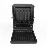 19 "2U 3U 4U 5U 6U 8U 10U Amplificateur Porte Coulissante Empilable AMP Rack Case Shallow 12" Profondeur 19 "Rackmount Flight Case