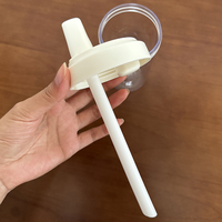 Vente en gros Tasse à boire transparente portable Ins Girls 500ml 700ml Résistant à la chaleur Bouteille d'eau de voyage en verre pour jus de lait avec paille