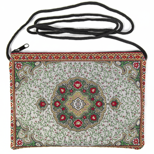 Funda de pasaporte y billetera tejida turca, diseño de alfombra persa, de Turquía - Product Image 2