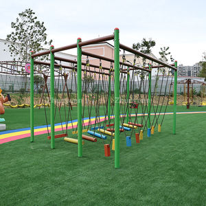 Manèges de parc d'attractions, aire de jeux extérieure, pont en bois massif, équipement de divertissement pour la plage, à vendre - Product Image 3