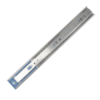Glissière télescopique silencieuse à roulement à billes de 45 mm, durable et moderne, avec fermeture amortie pour armoires de cuisine et de salle à manger d'hôtel