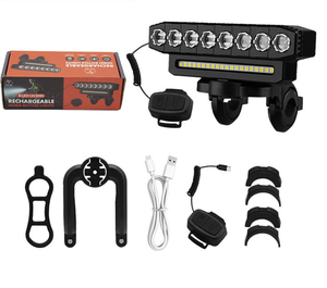 Luz Delantera LED para Bicicleta de Alta Luminosidad, 4000mAh, Carga USB, para Bicicletas de Montaña y Carretera, Impermeable, 4 Modos, Alimentada por Batería - Product Image 1