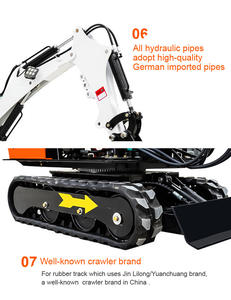 Hightop HT 08 800KG Mini escavatore cingolato adatto per operazioni di casa, giardinaggio e spazio ristretto - Product Image 6