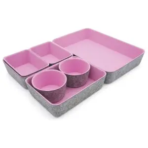 Professional Manufacturer Felt Storage Box Desktop Home Finishing Drawer Storage Set Organizer Integrated Storage Box