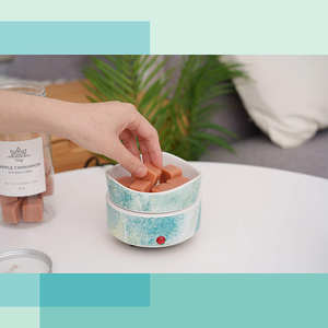 ไฟฟ้าเซรามิกสีเทา<span class=keywords><strong>2</strong></span> In 1เทียนอุ่นขี้ผึ้งทาร์ตละลายเตาหอม - Product Image 2