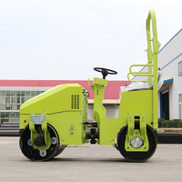 Compacteur routier hydraulique mini 1 tonne à double tambour avec moteur Honda pour travaux d'asphalte - Vente en gros