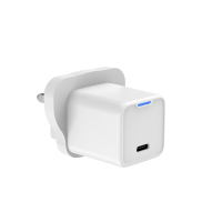 Penjualan laris pengisi daya telepon terlindung OTP pengisi daya C USB 20W Mini colokan Inggris untuk standar Inggris untuk Samsung dan Laptop untuk ponsel PD