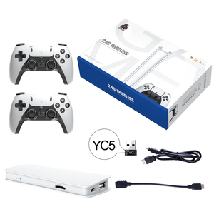 อุปกรณ์ควบคุมเกมไร้สายแบบ HD ย้อนยุค64G TF การ์ด4K สำหรับ HD-MI ที่มีมากกว่า20K + เกมสำหรับเล่นเกม2คน - Product Image 5