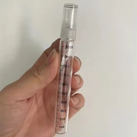 Flacon pulvérisateur de parfum en verre rechargeable de 2 ml, 3 ml, 5 ml, 10 ml, mini atomiseur avec échelle graduée, tube d'échantillon cosmétique