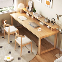 Table double en bois massif, bureau