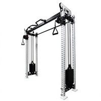 Appareil de musculation multifonctionnel à câble lesté en fer, à poulies haute/basse, pour entraînement d'athlètes de grande taille