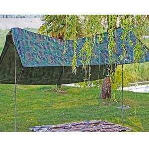 PE tráng Camo Tarp ngoài trời ngụy trang bạt cắm trại Tarp cho lều - Product Image 4