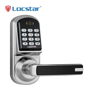 Locstar Single Lock Tongue password Gate Electric Keyless Security Smart Digital Door Lock Electronic Code Door Lock Zinc Alloy