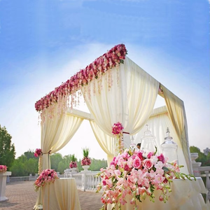 10x10ft Heavy Duty Backdrop <b>Stand</b> Kit, Adjustable <b>Pipe</b> and Drape Kit for Wedding, Party, Christmas, Birthday Decorations - Product Image 2