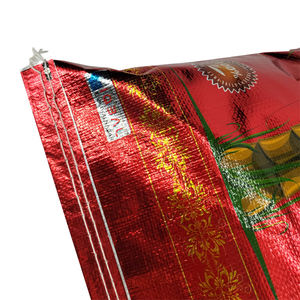 ถุงทอแบบมีฟิล์มบอปป์20กก. สำหรับเก็บอาหารทะเลป้อนได้เอง - Product Image 3