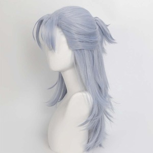 Herren-Perücke für Game Wuthering Waves <span class=keywords><strong>Aalto</strong></span> Cosplay, hellblau, hitzebeständig, Kunsthaar, GAHC-067 - Product Image 5