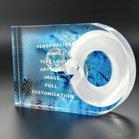 Neelpure 127431 Adorno de Cristal Biotech con Bio-Patrón Grabado Personalizable para Premios Médicos y Científicos