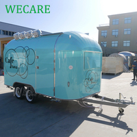 Remorque de restauration mobile Wecare entièrement équipée, camions de restauration rapide avec cuisine complète