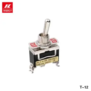 Taiwan Brand T-12CS Quick Connect Toggle Switch #250 3P ON-OFF 15A 250VAC High Quality ON-ON Switches