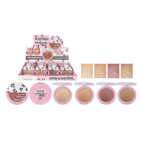 Poudre illuminatrice Karite pour éclaircir la peau, fini diamanté, luxe discret au quotidien, maquillage longue tenue pour le visage, illuminateur.