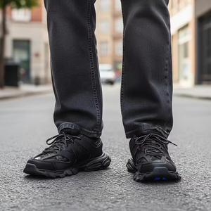 Chaussures de sport de luxe tendance rétro, modèle Track 3.0 Led, chaussures de créateur haut de gamme - Product Image 5