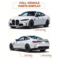 Body Kit Model M4 dengan Bumper Depan Belakang, Side Skirt, dan Grille untuk BMW Seri 4 G22 G23 2021-2025 Konversi Grosir
