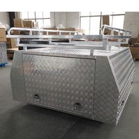 防水トレーラーピックアップアルミニウムUTEトラックツールボックストラックキャノピー、3つのドア付き2100X1800X860