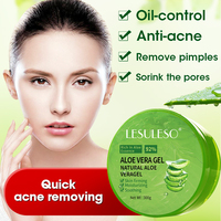 Gel à l'Aloe Vera 92%, hydratant et apaisant, crème pour le visage, soins de la peau, éclaircissante, réparation solaire, marque privée OEM