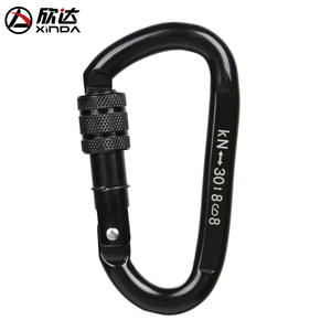 Mosquetón Tipo D Xinda 52x98mm de Acero con Bloqueo para Escalada en Exteriores - Product Image 3