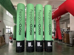 Tragbare, individuell bedruckbare aufblasbare Säule für Messen, direkt vom Hersteller, wiederverwendbar für Einkaufszentrum-Eröffnungen, Markenpromotion, einfache Installation - Product Image 1