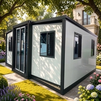 Maison conteneur préfabriquée extensible 20 pieds 40 pieds aux normes locales à vendre, villa de luxe préfabriquée, maison mobile portable 2 chambres