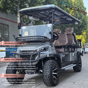 2025 nouveau modèle nouveau design voiturette de golf LED phare auvent chariot de golf électrique mini voiture électrique panneau solaire production d'énergie - Product Image 6