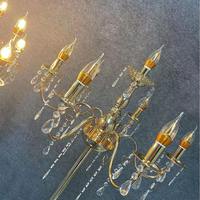 Support de bougie de mariage en métal lumineux haut de gamme, support de lampes LED de haute qualité pour éclairage de route, décorations d'arrière-plan de scène de mariage, ornements - Grande Vente