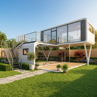 Maisonnette préfabriquée moderne Apple Pod pour bureau de jardin, location Airbnb, logement compact, maison modulaire en conteneur avec salle de bain