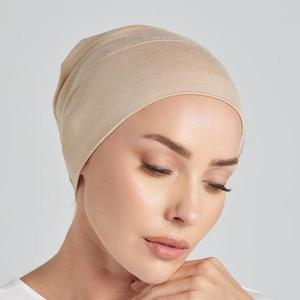 Muslim under <b>hijab</b> solid color <b>cap</b> classical popular style Customizable Stretchy Lightweight Breathable Soft Ladies - Product Image 1