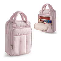 Bolsa de Transporte para Libros, Tipo Puffy, Directo de Fábrica, Bolsa de Iglesia para Útiles Escolares, Bolsa de Transporte para Biblia con Cremallera, Funda Protectora para Biblia para Mujer