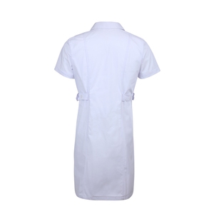 Uniformes de Hospital, Bata Quirúrgica Blanca con Cuello de Juez, Delantal para Enfermera y Doctor, Bata de Laboratorio Blanca Cómoda y Transpirable - Product Image 2