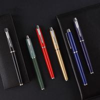 Stylo personnalisé en vente chaude, stylos à bille colorés écologiques en métal aluminium bon marché avec logo personnalisé/