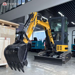 3,5 Ton Kleine <span class=keywords><strong>Mini</strong></span> Graafmachine Aanpasbare Motor Met Zwenkarmfunctie Bouw- en Landbouwgebruik Gratis Bezorging - Product Image 6