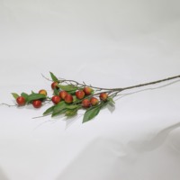 Vente en gros de branche de prune artificielle décorative de 85 cm, faux fruit pour la décoration de la maison, des mariages et des vases, personnalisation possible