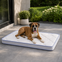 Matelas de couchage d'extérieur pour chien avec coussin épais et soutien pour chenil, patio et zones de repos