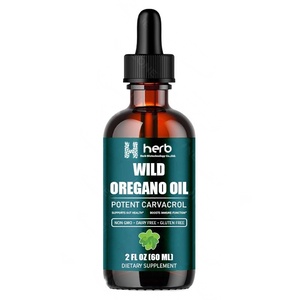 Aceite de Orégano Silvestre de Marca Privada OEM/ODM, Gotas de Aceite de Orégano Mediterráneo Líquido |   Gotas de Aceite de Orégano Silvestre Vegano y Sin OMG - Product Image 1