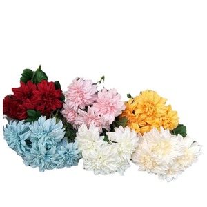 Bouquet de dahlias artificiels Queyiyi, 30 cm-100 cm, multicolores, décoration d'intérieur, arrangement de mariage - Product Image 5