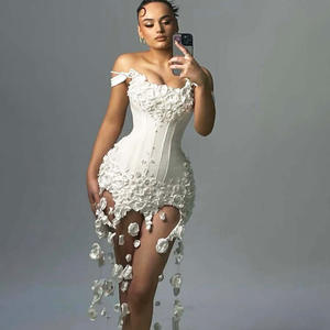 Bettergirl Nuovo <span class=keywords><strong>Abito</strong></span> Corto <span class=keywords><strong>Nero</strong></span> Circolare alla Moda Primavera 2026, Sexy Vestito da Sera Aderente con Allacciatura al Collo - Product Image 1