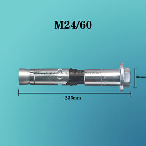 Ağır hizmet tipi galvanizli paslanmaz çelik ankraj cıvatası M24/60 D32x235mm galvanizli ağır ankraj cıvataları - Product Image 2