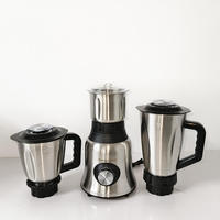 Blender de table commercial 800W, robuste, 3 en 1, mélangeur de cuisine en acier inoxydable, stock pour hôtels, utilisation en extérieur, 0,6L, comptoir