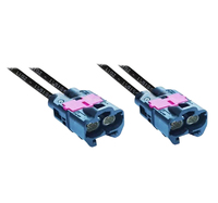 Arnés Automotriz de Alta Velocidad H-MTD de Doble Puerto, Codificación Macho E6S10V-1CAZ5-A a E6K10B-1CAZ5-Z, Ethernet 10G