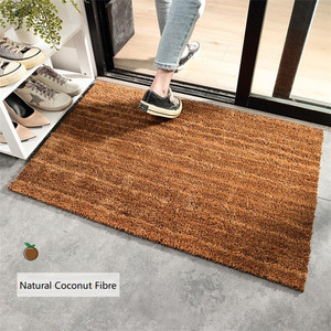 40*60cm Paillasson personnalisé en fibre de coco Paillasson avant en fibre de coco avec mot Come in the Coffee Is on Brown Paillasson imprimé logo personnalisé - Product Image 3