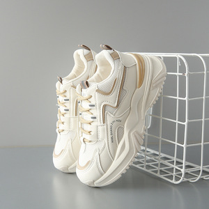 Zapatillas Deportivas de Plataforma Transpirables y Antideslizantes para Mujer, Parte Superior de Tela de Algodón, Plantilla de Goma, Diseño Ligero para Caminar y Correr - Product Image 1