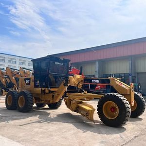 Nouveau modèle 2023 de niveleuse Caterpillar 120H d'origine japonaise avec moteur Cummins, PLC et boîte de vitesses, disponible à la vente en stock - Product Image 1